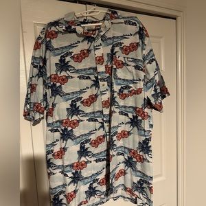 Croft & Barrow Short Sleeve Hawaiian Button Up 3XLT